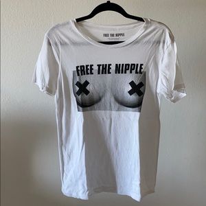 Free the nipple cotton tshirt